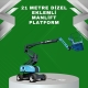 21m 4x4 dizel eklemli manlift platform